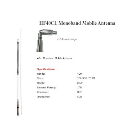 Diamond HF40CL Monoband Mobile Antena