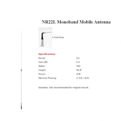 Diamond NR22L Monoband Mobile Antena