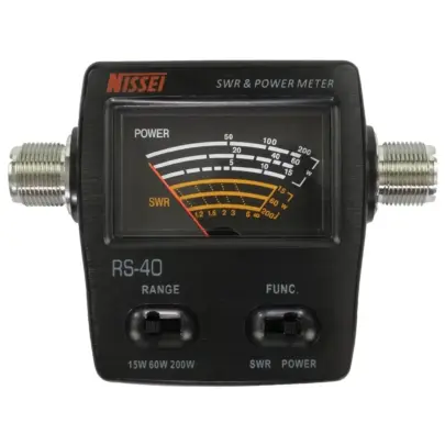 SWR dan power meter Nissei RS-40.